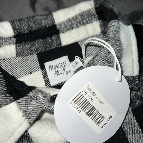 Princess Polly Analee Jacket in Black/White Size L/XL New with tag - Picture 10 of 10